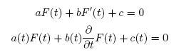 First Order Equation