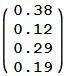 Equilibrium vector