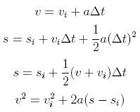 equations of motion