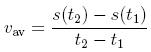 Average Velocity