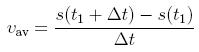 Average Velocity