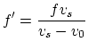 f'=f*v_s/(v_s-v_0)