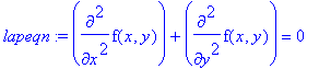 lapeqn := diff(f(x,y),`$`(x,2))+diff(f(x,y),`$`(y,2...