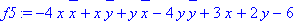 f5 := -4*x*conjugate(x)+x*conjugate(y)+y*conjugate(...