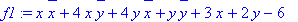 f1 := x*conjugate(x)+4*x*conjugate(y)+4*y*conjugate...