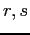 $ r,s$