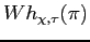 $ Wh_{\chi,\tau}(\pi)$
