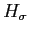 $ H_{\sigma}$