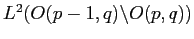 $ L^2(O(p-1,q)\backslash O(p,q))$