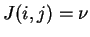 $J(i,j) = \nu$