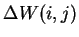 $\Delta W(i,j)$