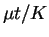 $\mu t/K$